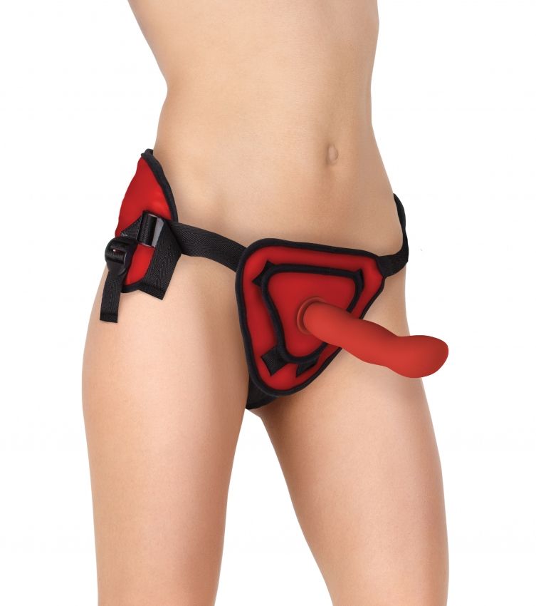   Deluxe Silicone Strap On 8 Inch    - 20,5 .