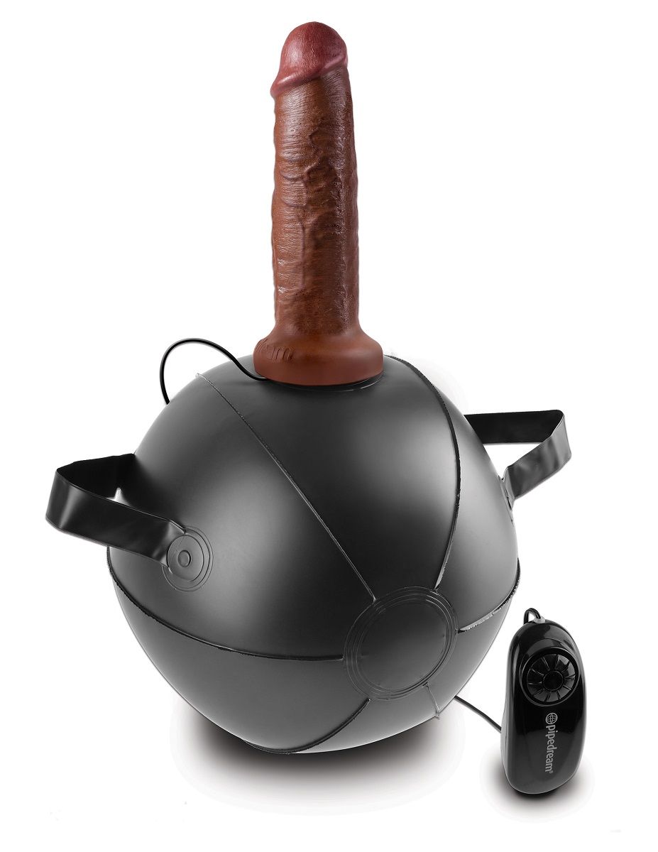 -        Vibrating Mini Sex Ball with 7  Dildo - 17,7 .