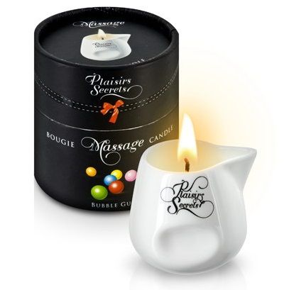     - Bougie de Massage Gourmande Bubble Gum - 80 .