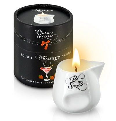      Bougie de Massage Daikiri Fraise - 80 .