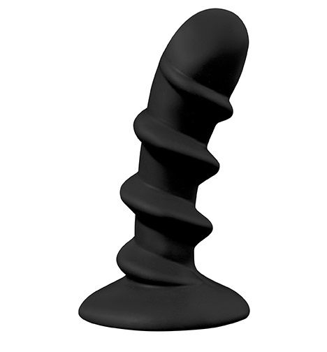     SHOVE UP SILICONE BUTTPLUG BLACK - 12,7 .
