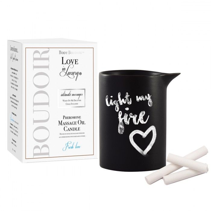     Love In Luxury Seduced Pheromone Soy Massage Candle Fresh Love - 154 .