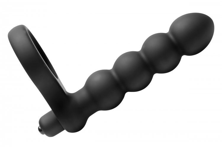     Double Fun Cock Ring with Double Penetration Vibe