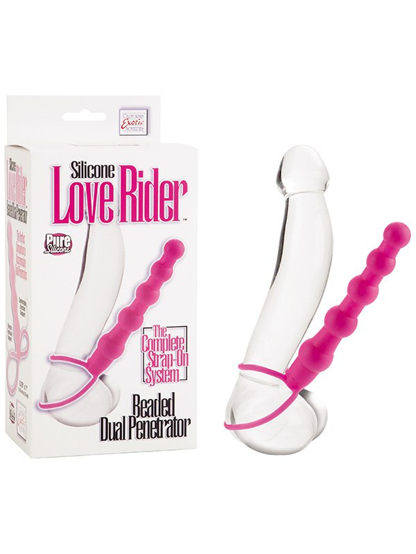   Beaded Dual Penetrator - Pink