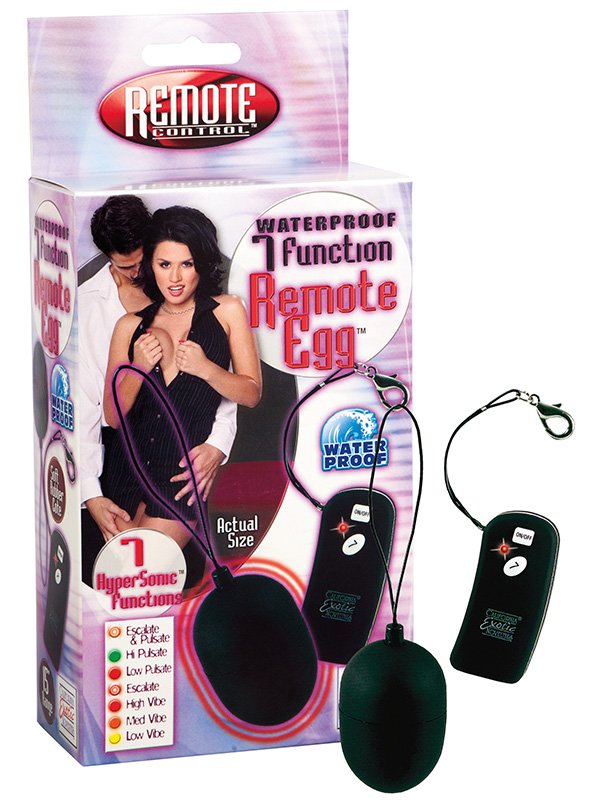 - Waterproof 7 Function Remote Egg   