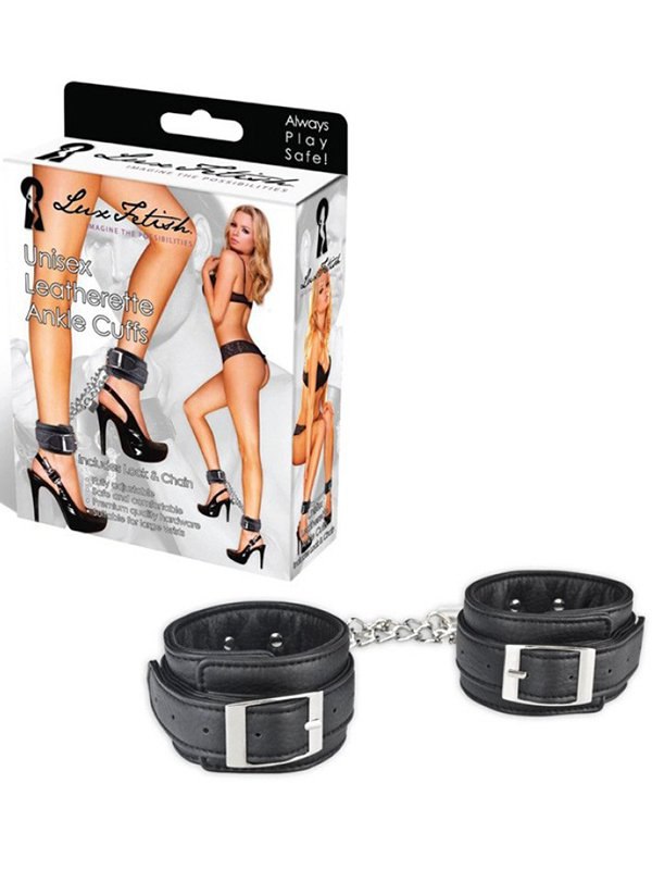     Unisex Leatherette Ankle Cuffs  