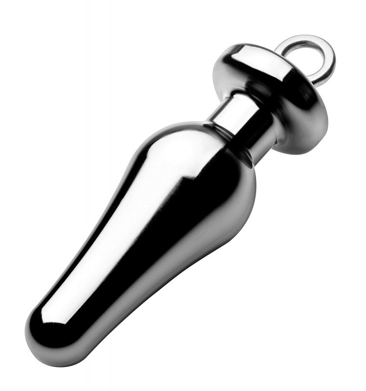     Tom of Finland Weighted Aluminum Plug with Pull Ring - 