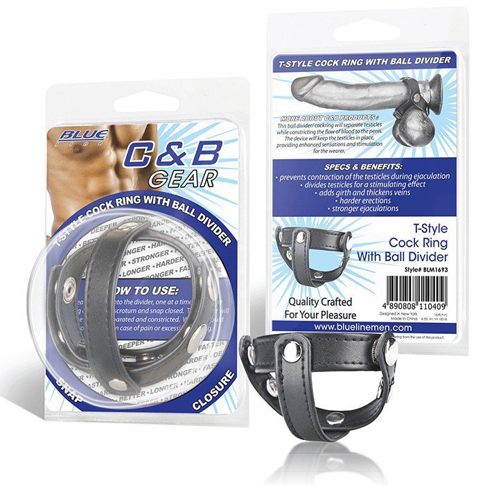            Blueline T-style Cock Ring - 