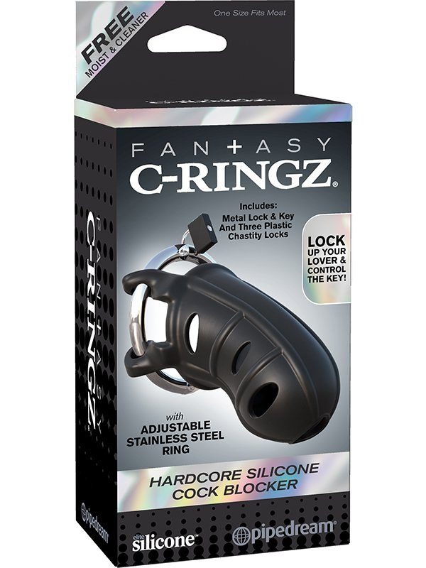   Hardcore Silicone Cock Blocker  