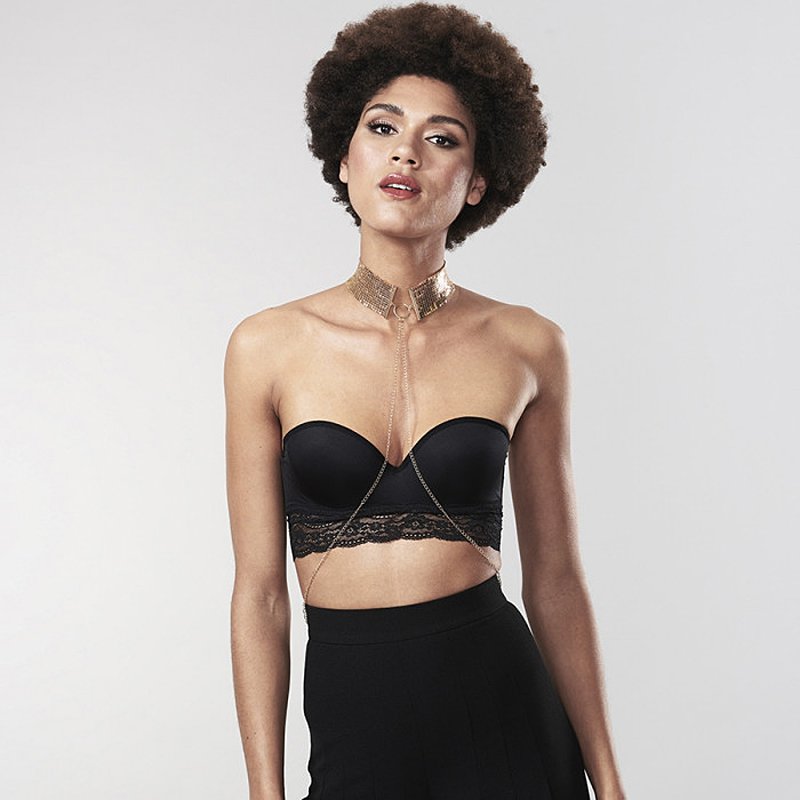     Metallic Mesh Collar  